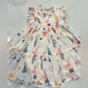 Pink Chicken Birthday Buddies Dress 4T